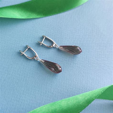 Серьги султанит каплевидный огранка в интернет-магазине Ярмарка ...