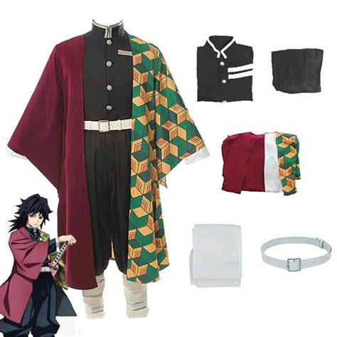 Anime D Mon Slayer Kimetsu Keine Yaiba Tomioka Giyuu Cosplay Kost M