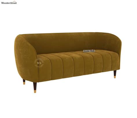 Buy Eldric Seater Sofa Velvet Chestnut Brown At Off Online