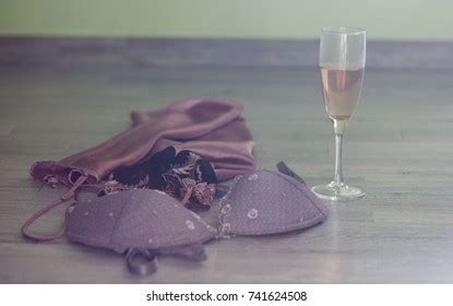 Sexy Lingerie High Heels Glass Wine Stock Photo 741624508 Shutterstock