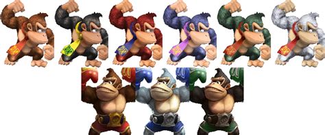 File Donkey Kong Palette Pm Png Smashwiki The Super Smash Bros Wiki