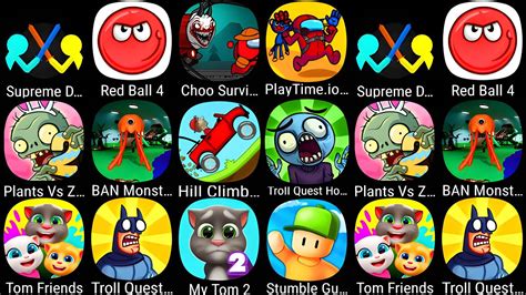 Supreme Duelist Red Ball 4 Choo Survival PlayTime Io Plants Vs Zombies