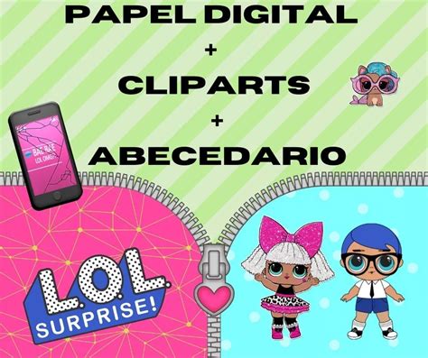 Kit Cliparts Imagenes Png Papeles Digital Lol Surprise X Kits