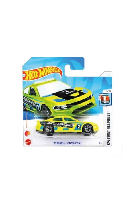 HOT WHEELS 1 64 Ölçek Tekli Regular Arabalar HTC87 Hw First Response 15 Dodge Charger SRT
