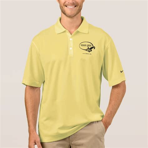 Mens Nike Dri Fit Custom Logo Business Polo Shirt Zazzle