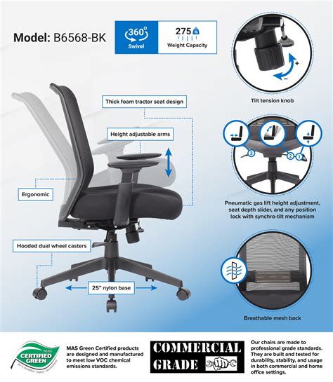 Boss Mesh Task Chair Black Bosschair
