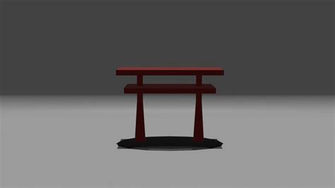 3D Model Asian Gate Torii VR AR Low Poly CGTrader