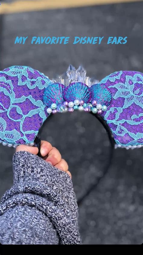 Diy Ariel Inspired Disney Ears Disney Disneyears Mickeyears