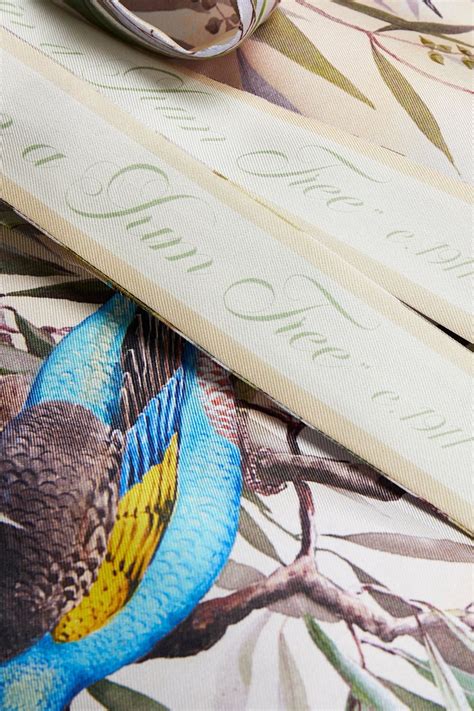 ZIMMERMANN Candescent Pussy Bow Belted Printed Silk Twill Midi Shirt