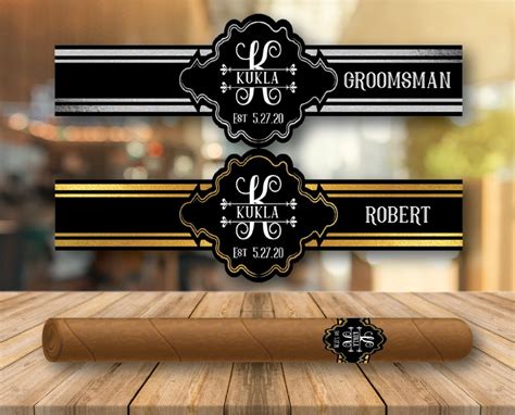 Custom Wedding Cigar Labels Custom Milestone Cigar Labels Etsy