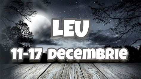 Leu Saptamana Decembrie Youtube