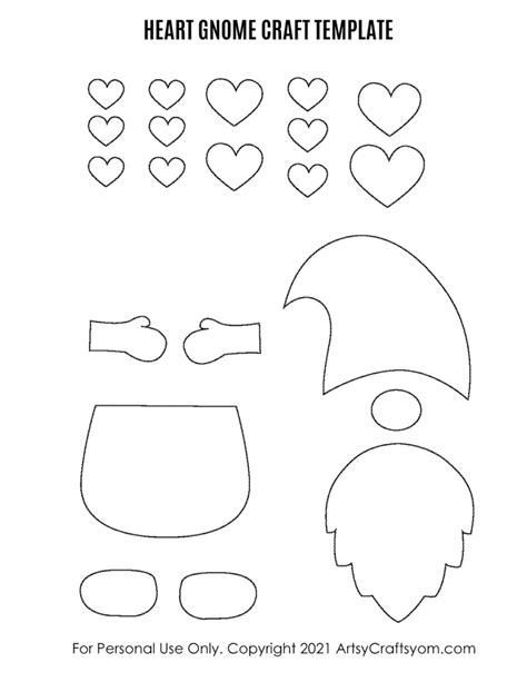 Pattern Printable Gnome Template