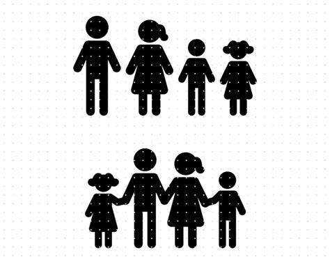 Family Stick Figure Svg, People Stick Figure Clipart, Stick Figure ...