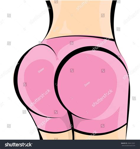 Sexy Woman Ass Vector Illustration เวกเตอรสตอก ปลอดคาลขสทธ Shutterstock