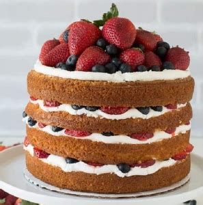 Vanilla And Fresh Berry Naked Cake FULL RECIPE