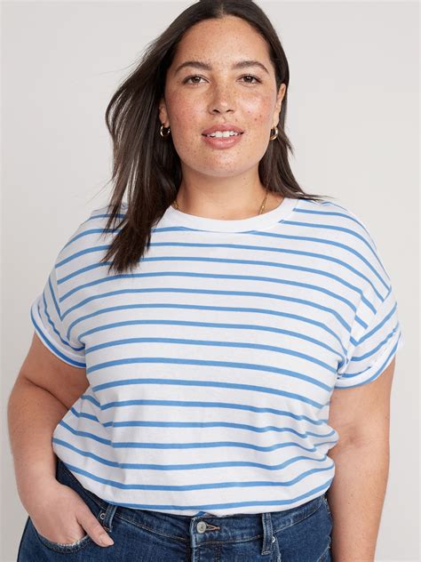 Vintage Striped Drop Shoulder T Shirt Old Navy