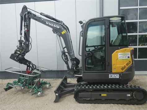 Minibagger Volvo Ecr D Mit Pflasterverlegeger T Ochsenk Hn