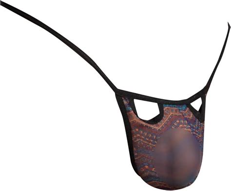 Daniel Alexander Mens Sexy Laces Design Thong See Through Chicest G String Micro Pouch Bikini