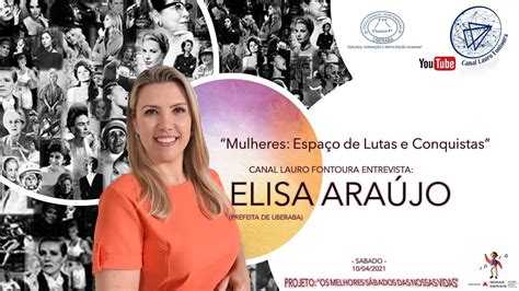 LAURO FONTOURA ENTREVISTA PREFEITA DE UBERABA ELISA ARAÚJO YouTube