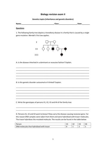 biology revision exam ii teaching resources