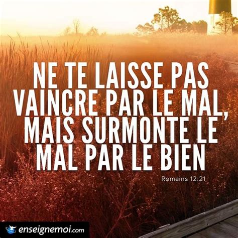 Romains 12 21 Ne Te Laisse Pas Vaincre Par Le Mal Mais Surmonte Le Mal