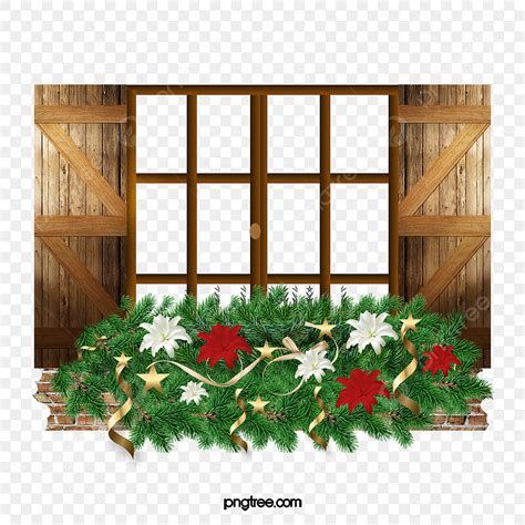 Wooden Window Frames Floral Decoration, Window Clipart, Wood, Decoration PNG Transparent Clipart ...