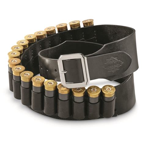 Guide Gear Leather Cartridge Belt 12 Gauge Shotgun 666079 Holster Accessories At Sportsman S