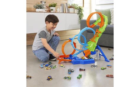 Hot Wheels Action Loop Crash Out Race Door Vier Toychamp