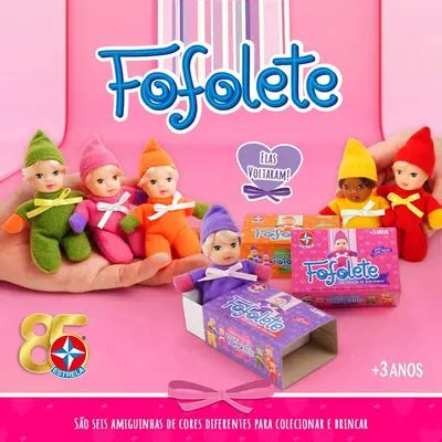 Fofolete Anos 70 - Boneca Fofolete Original Estrela Diversas Cores - Gioca Brinquedos & Festa