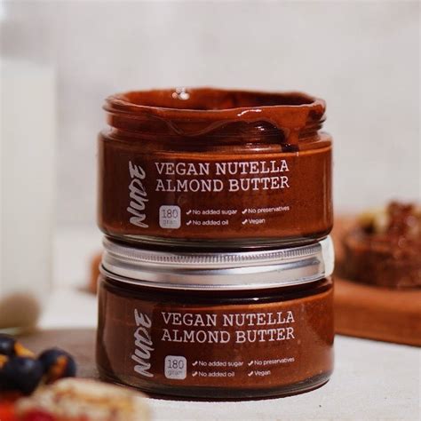 Nude Spread Almond Peanut Butter Gr Unsweetened Natural Vegan Spread Mpasi Keto Jam Jam