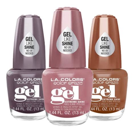 LA Colors Extreme Shine Nude Gel Like Nail Polish Oz