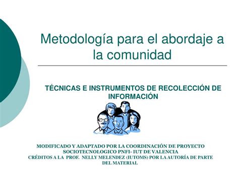 PPT Metodología para el abordaje a la comunidad PowerPoint