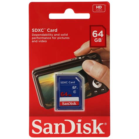 SanDisk SDXC-Speicherkarte, SDXC Karte 64GB | Speicherkarte SD ...