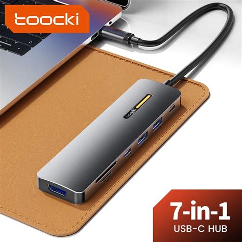 Toocki 4K USB HUB 7 In1 USB C To HDMI USB3 0 USB2 0 SD TF