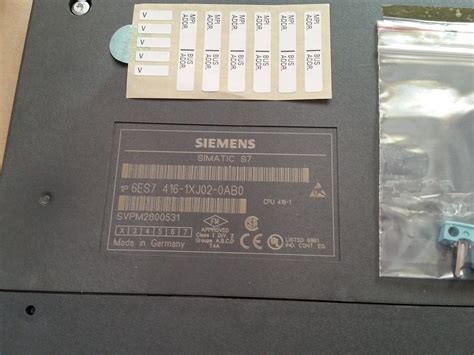 Siemens Simatic S7 CPU416 6ES7416-1XJ02-0AB0 E: 02 - Andre Ertel ...