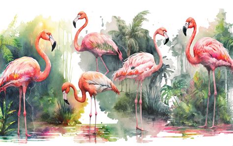 Fotobehang Flamingo S Natuur Vliesbehang 368 X 254 Cm Bol