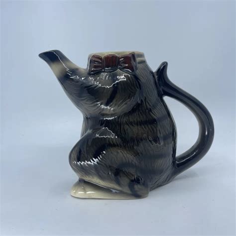 WOOD POTTERS OF Burslem Vintage Pussy Foot Teapot Staffordshire No Lid Head EUR