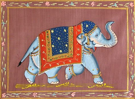 Decorated Elephant Indian Elephant Art Indian Paintings Elephant Painting