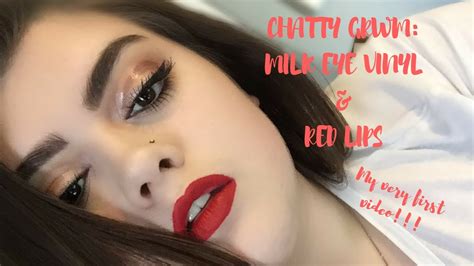 Chatty Grwm Glossy Lids And Red Lips Youtube