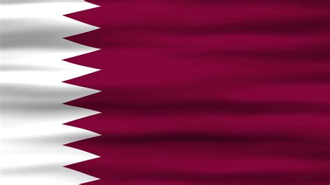 Seamless Loop Animation Of The Qatar Flag Flag Waving In The Wind