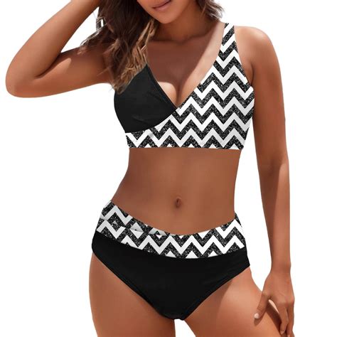 Gdreda Swimwear Women S Bikini Split Print Sexy Hot Diamonds Gather
