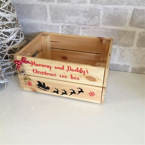 Christmas Eve Box Christmas Eve Crate Personalised Wooden Etsy