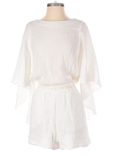 Naked Zebra Solid Ivory Romper Size S Off Thredup