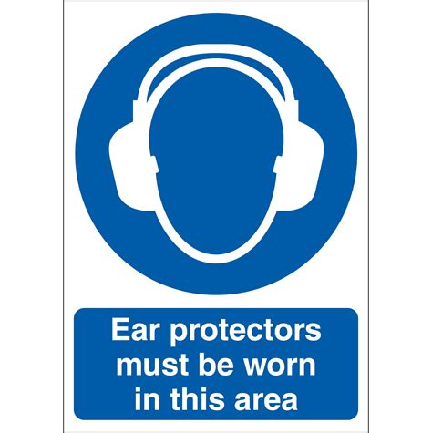 Ear Protectors Must Be Worn In This Area Sign - First Safety Signs