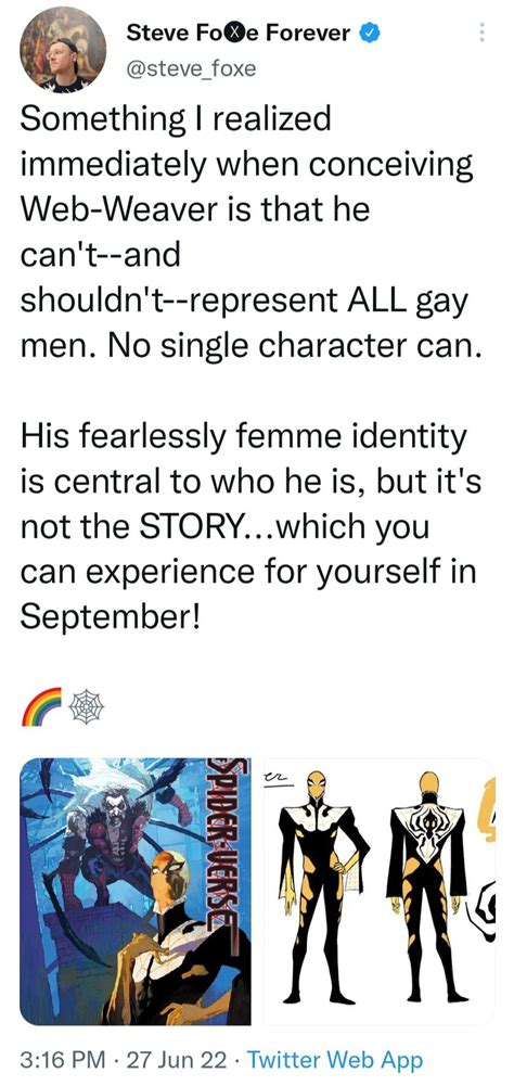 We Re Getting Our First Gay Spider Man Web Weaver R Gaymers