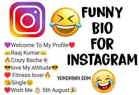 Funny Instagram Bio Ideas Funny Bio For Instagram Yohohindi