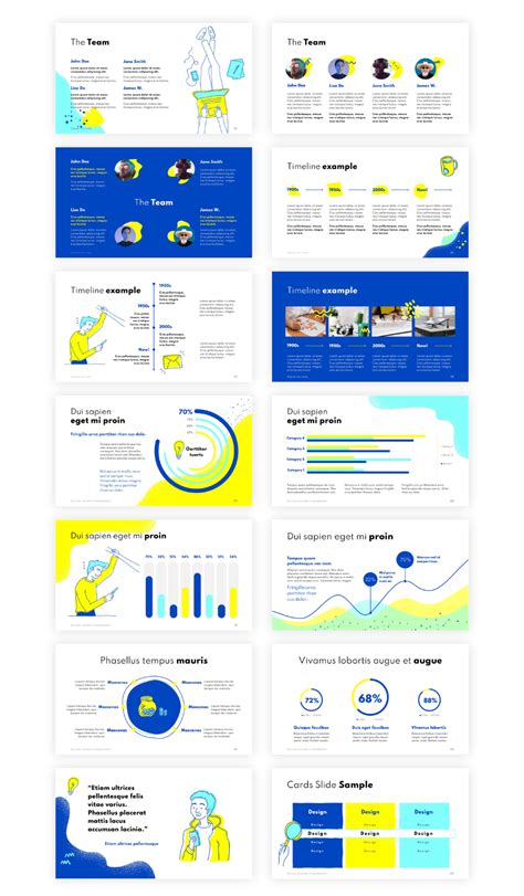 Doodle Illustration Presentation Template On Behance Presentation