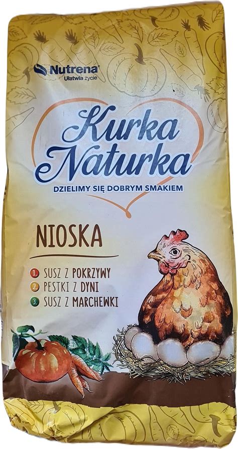 Do hodowli zwierząt Pasza Kurka Naturka Dla Kur Nioska 20 kg Kruszonka