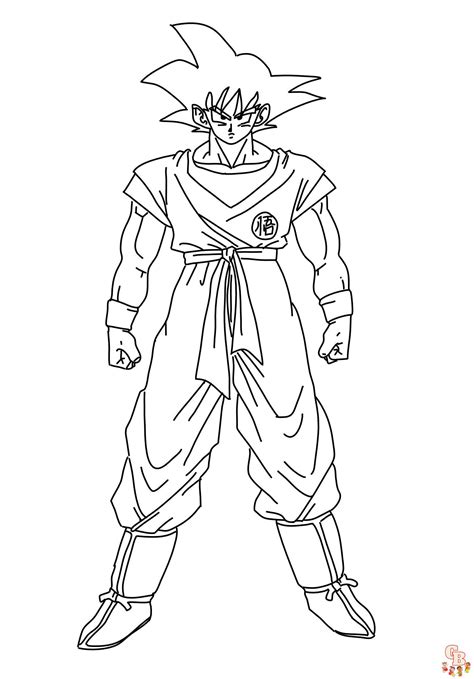 Découvrez Les Meilleurs Coloriage De Sangoku à Imprimer