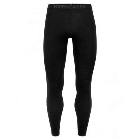 Icebreaker Merino 200 Oasis Leggings Black Ski Clothing